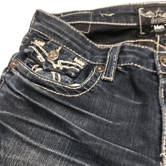 PREMIUM BIG STAR MIKI FLAP BOOT JEANS 29x33 ⭐️ - Picture 8 of 13